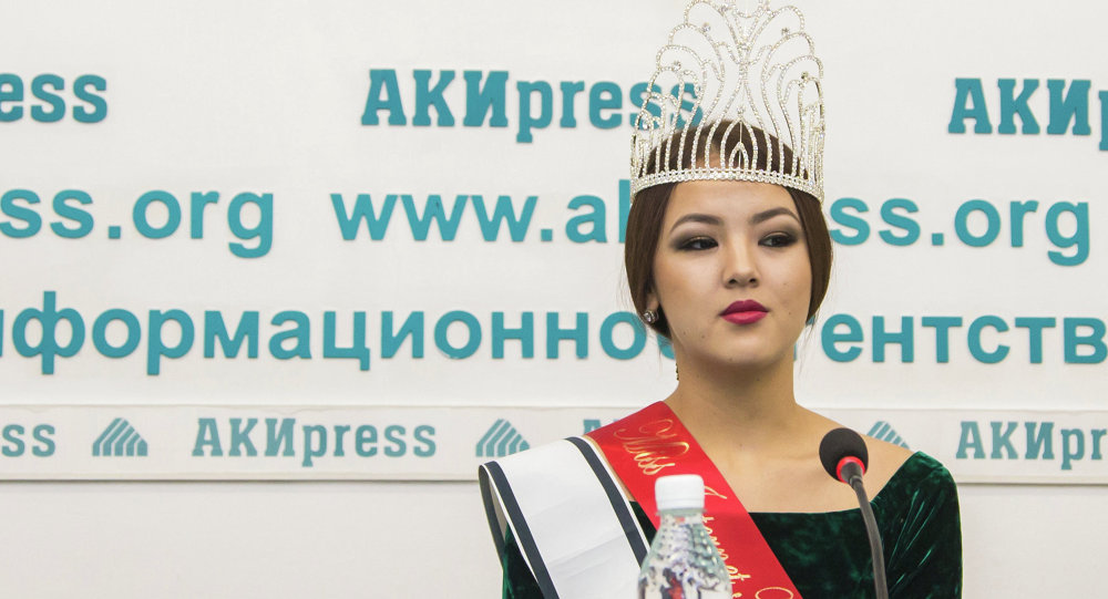 Архивное фото обладательницы титула Мисс Кыргызстан-2014 Айколь Аликжановой