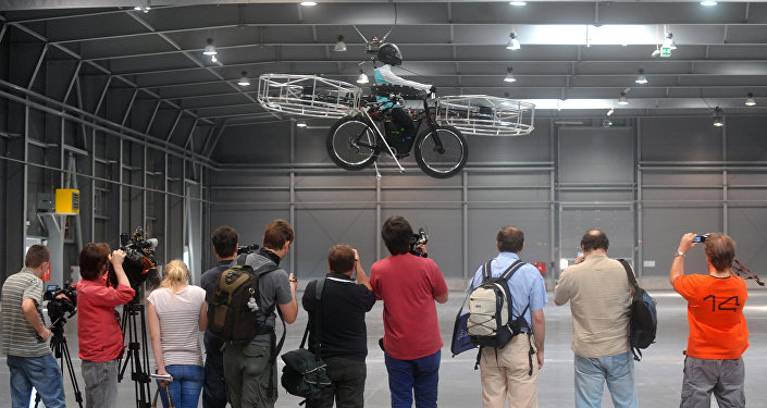 Летающий велосипед (Flying Bike) чешской компании. Архивное фото