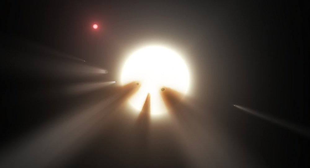 Рой комет у звезды KIC 8462852