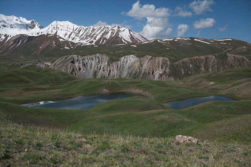 Горные озера, образовавшиеся после таяния ледников 