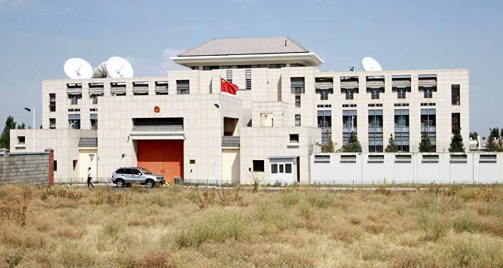 Утром во вторник в посольстве Китая в Бишкеке произошел взрыв.