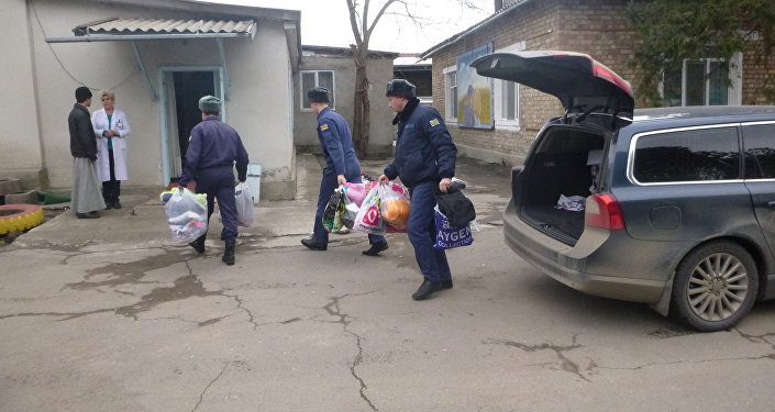 Военнослужащие базы ОДКБ Кант в субботу, 3 декабря, навестили воспитанников Республиканского специализированного дома ребенка в Токмоке