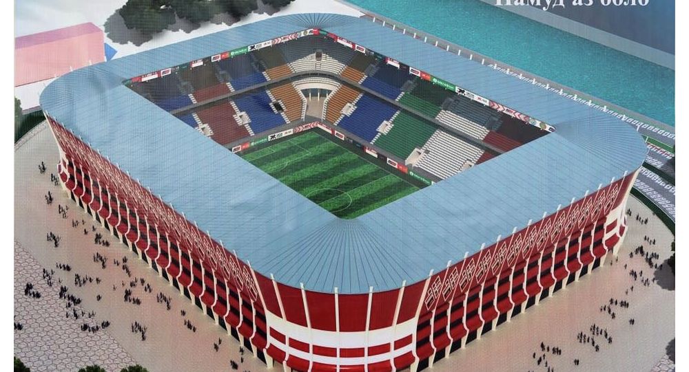 Тажик бийлиги Душанбеге заманбап стадион курат. Имараттын эскизи