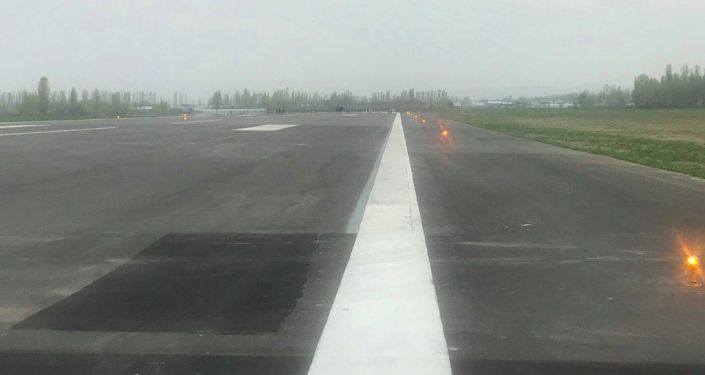 Взлетно-посадочную полосу в аэропорту Ош удлинили на 400 метров