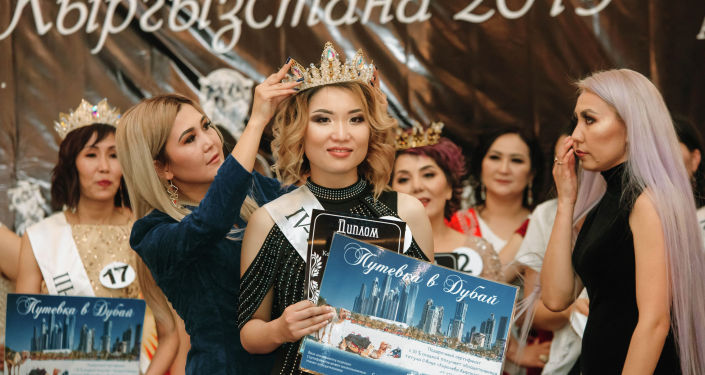 Одна из победительниц конкурса красоты Королева Кыргызстана — 2019 в Бишкеке