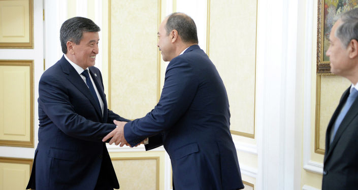 Президент Кыргызской Республики Сооронбай Жээнбеков принял премьер-министра Республики Узбекистан Абдуллу Арипова, прибывшего в Кыргызстан с рабочим визитом. 1 августа 2019 года