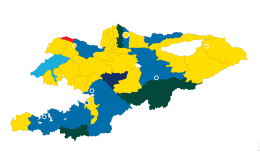 Аймактардагы эл кайсы партияларга добуш берди. Интерактивдүү карта Аймактардагы эл кайсы партияларга добуш берди. Интерактивдүү карта