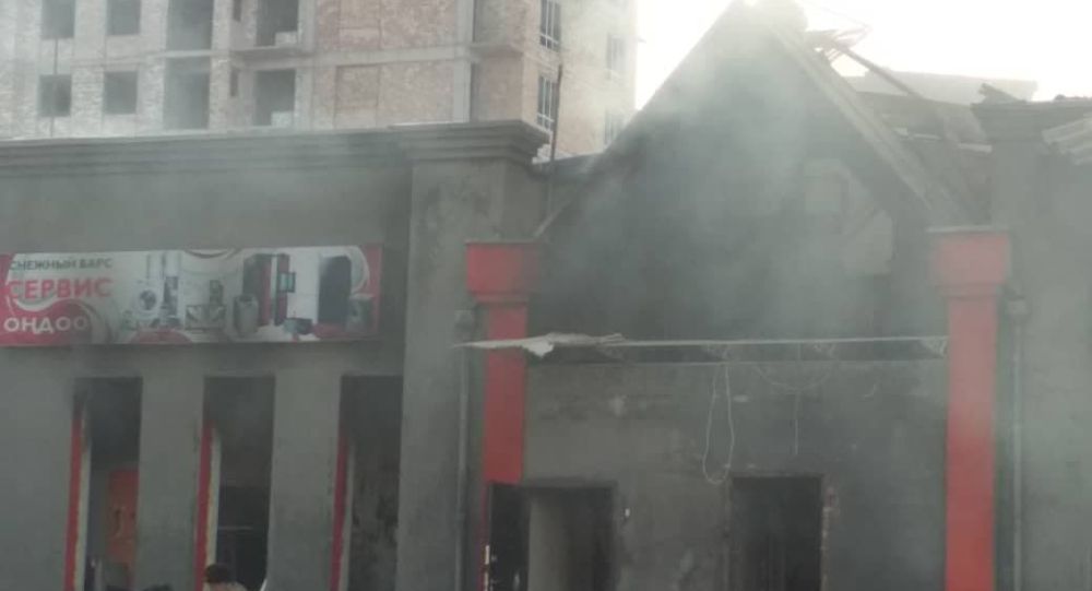 Пожар на юге Бишкека локализован — фото здания