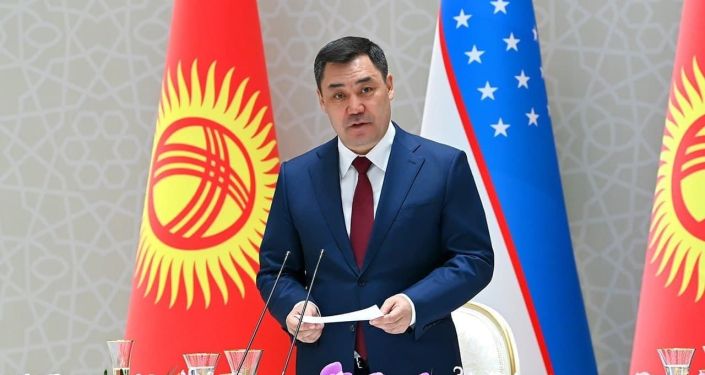 Президент Узбекистана Шавкат Мирзиёев устроил официальный прием в честь визита президента Кыргызстана Садыра Жапарова. 12 марта 2021 года