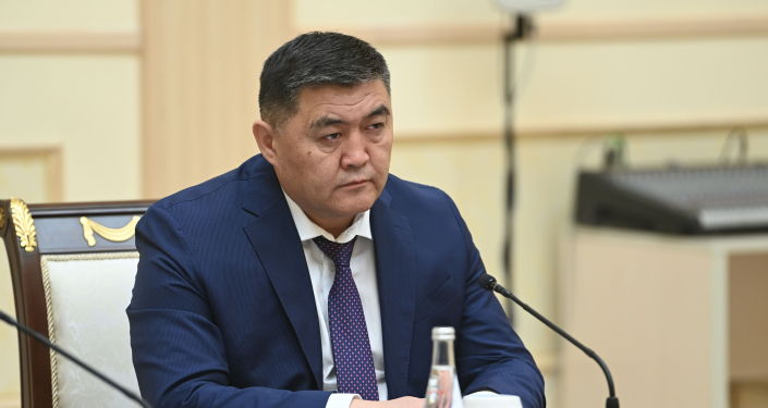 Председатель ГКНБ Камчыбек Ташиев во время переговоров правительственных делегаций по делимитации и демаркации кыргызско-узбекской государственной границы в городе Ташкент