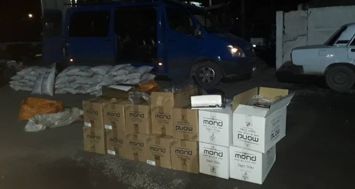 Контрабандные товары выявленные в Баткенской области пограничной службой ГКНБ
