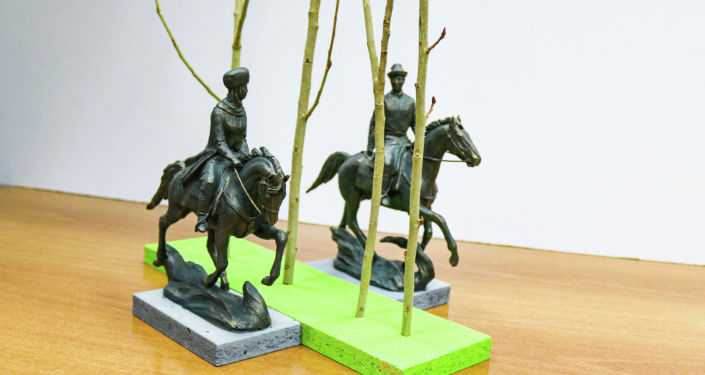 Образцы креативных скульптур в Бишкеке
