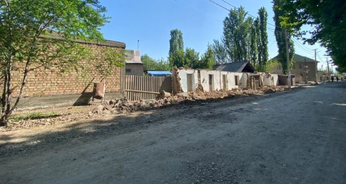 Работы по сносу и демонтажу незаконных объектов по городу Бишкек