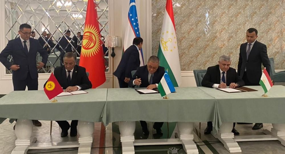 Делегации Кыргызстана, Таджикистана и Узбекистана подписали протокол по границе