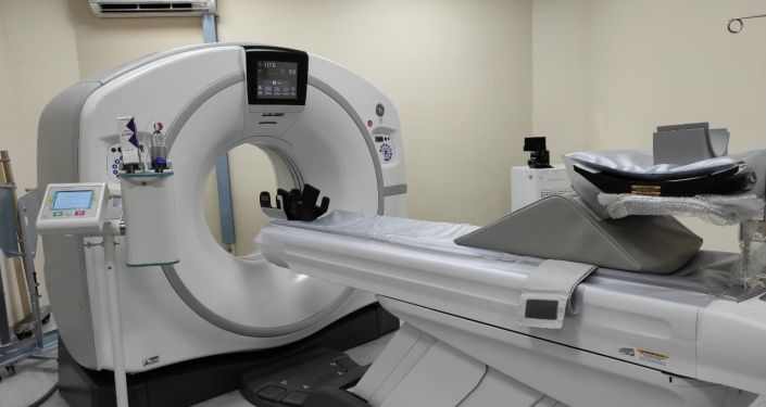 Медицинское оборудование в Бишкекской государственной больницы кыргызско-турецкой дружбы во время официального открытия. 26 августа 2021 года Медицинское оборудование в Бишкекской государственной больницы кыргызско-турецкой дружбы во время официального открытия. 26 августа 2021 года