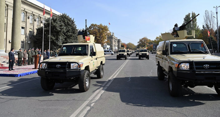 40 единиц новой бронированной военной техники переданная пограничной службе ГКНБ