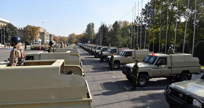 40 единиц новой бронированной военной техники переданная пограничной службе ГКНБ
