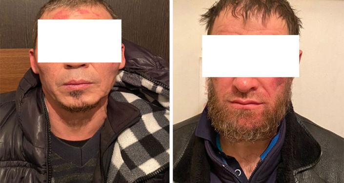 Задержанные подозреваемых в серии разбойных нападений в Чуйской области. 11 ноября 2021 года