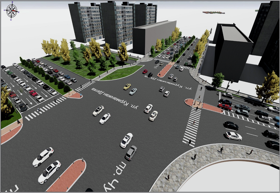 Проект Островки безопасности на пешеходных переходах Бишкека. 19 ноября 2021 года