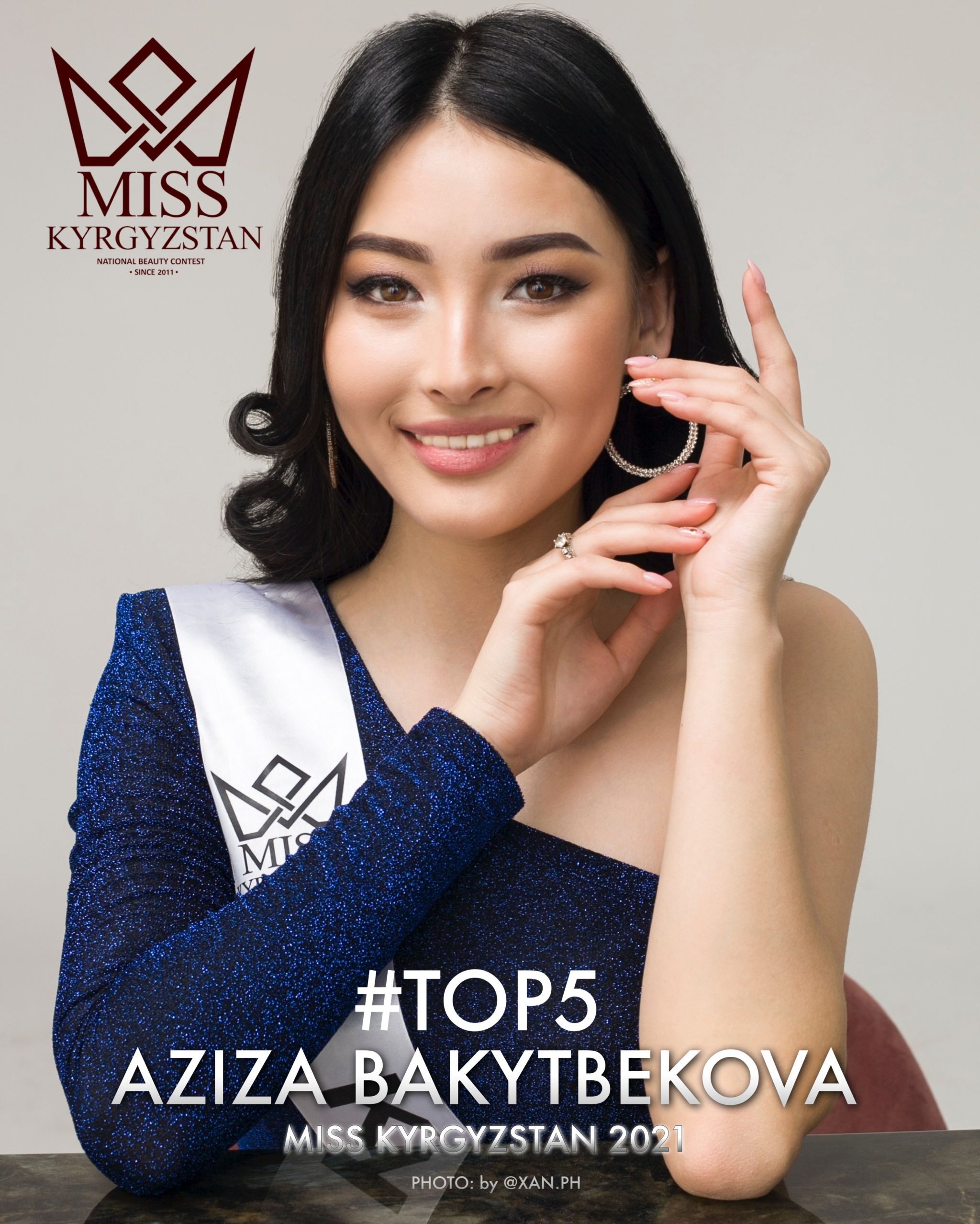 Финалистка конкурса красоты Мисс Кыргызстан — 2021 в Бишкеке Азиза Бакытбекова