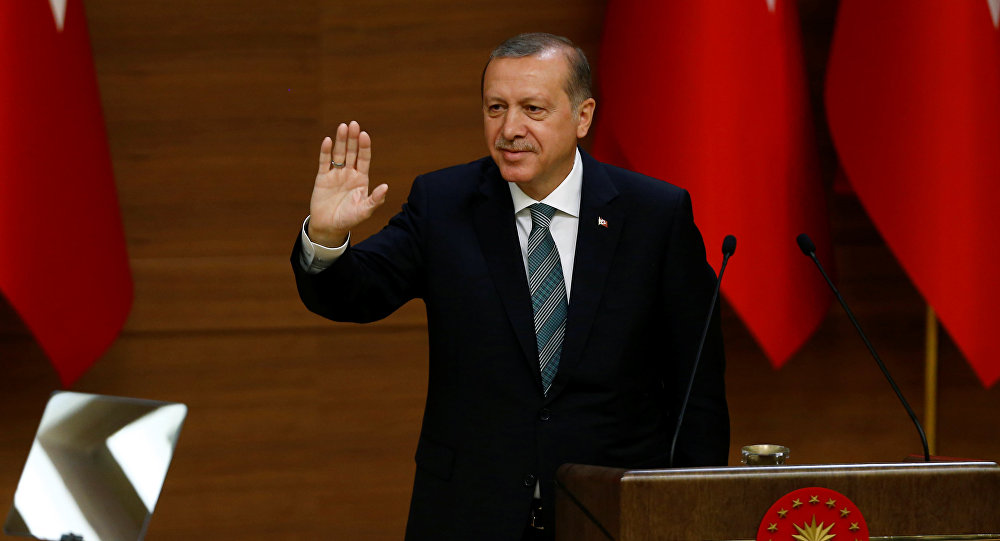 Архивное фото президента Турции Реджепа Тайипа Эрдогана