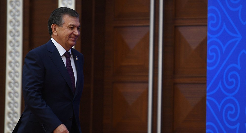 Архивное фото президента Узбекистана Шавката Мирзиеева
