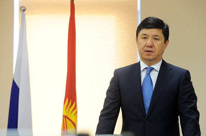 Премьер-министр Кыргызской Республики Темир Сариев во время заседания коллектива Российско-кыргызского фонда развития. Архивное фото