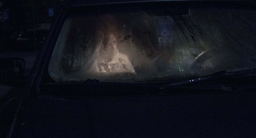 Женщина в машине. Архивное фото