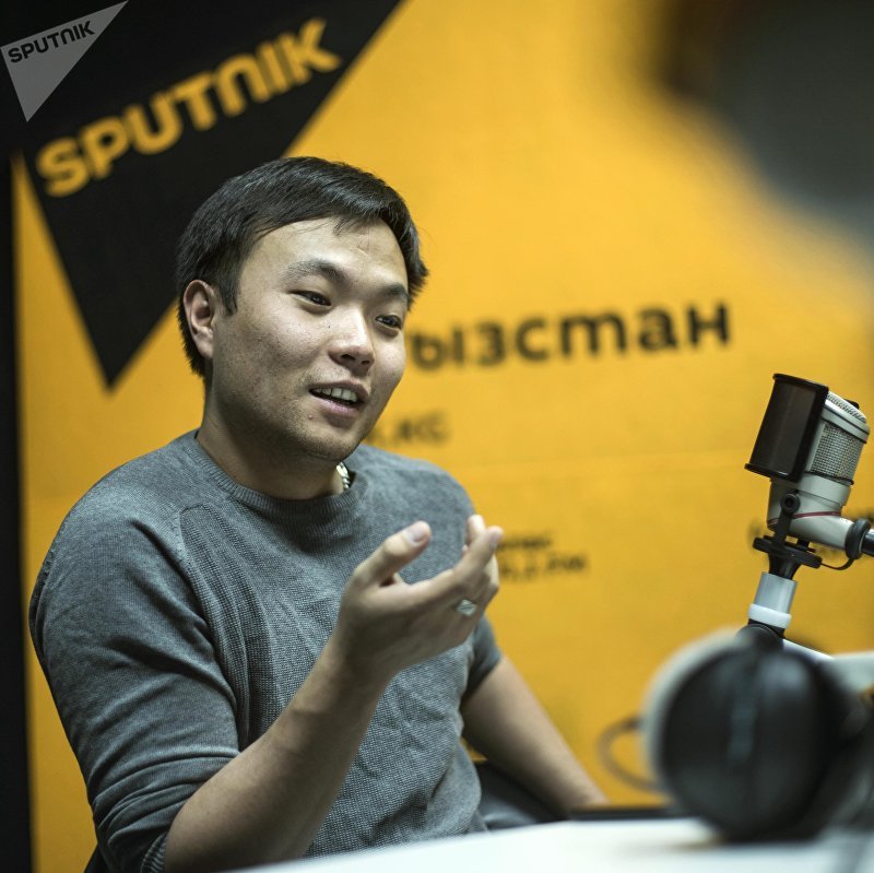 Молодой предприниматель из Бишкека Борис Пак во время интервью на радио Sputnik Кыргызстан