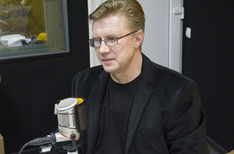 Директор ТЭЦ Бишкека Андрей Воропаев во время интервью Sputnik Кыргызстан