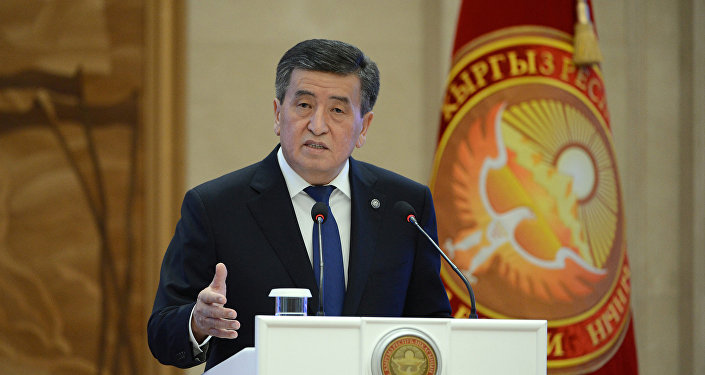 Архивное фото президента Кыргызской Республики Сооронбая Жээнбекова
