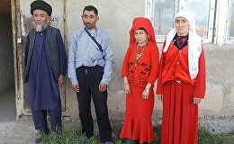 Нарынга жайгашкан памир кыргыздары. Архивдик сүрөт