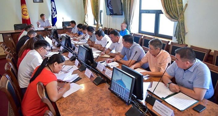 Рабочее совещание под руководством мэра Азиза Суракматова в Бишкеке