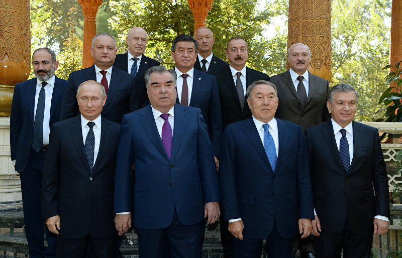 Заседание Совета Глав государств СНГ в Душанбе