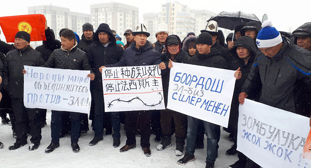 У посольства Китая проходит митинг — что требуют кыргызстанцы. Фото