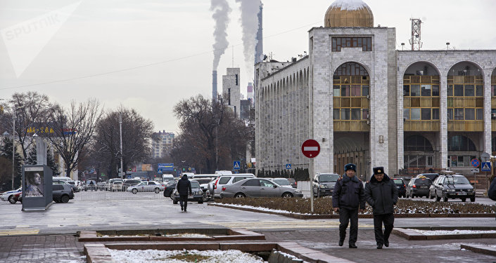 Вид на площадь Ала-Тоо в центре Бишкеке. Архивное фото
