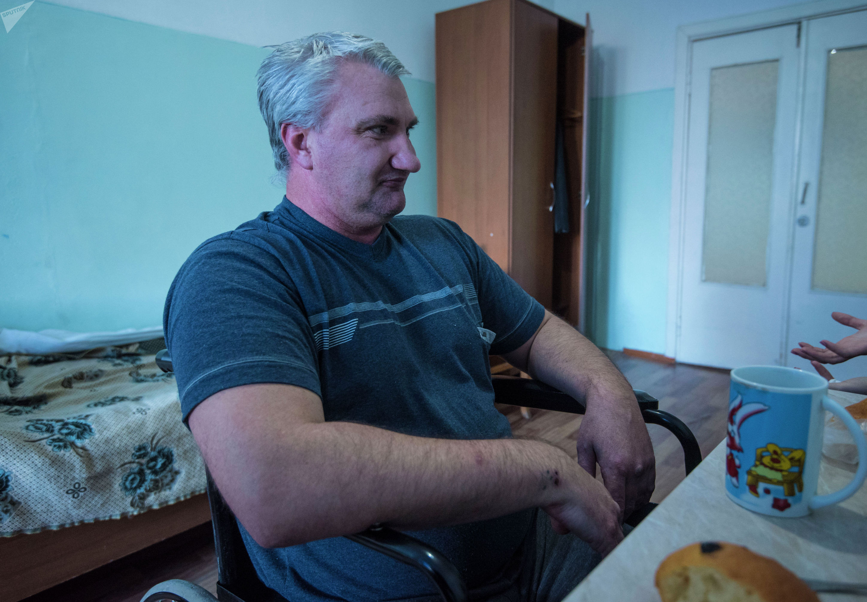 Мужчина с инвалидностью Виктор Гончаров