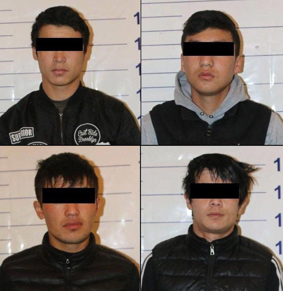 Подозреваемые в разбойном нападении на пересечении улиц Абдумомунова и Тоголока Молдо в Бишкеке
