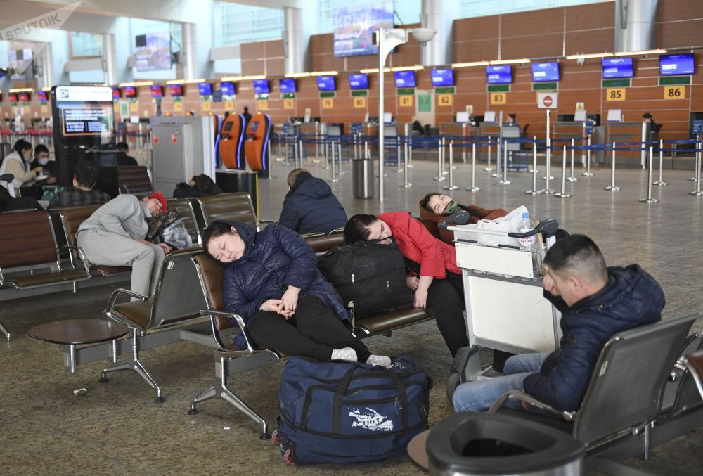 Зал ожидания в аэропорту домодедово