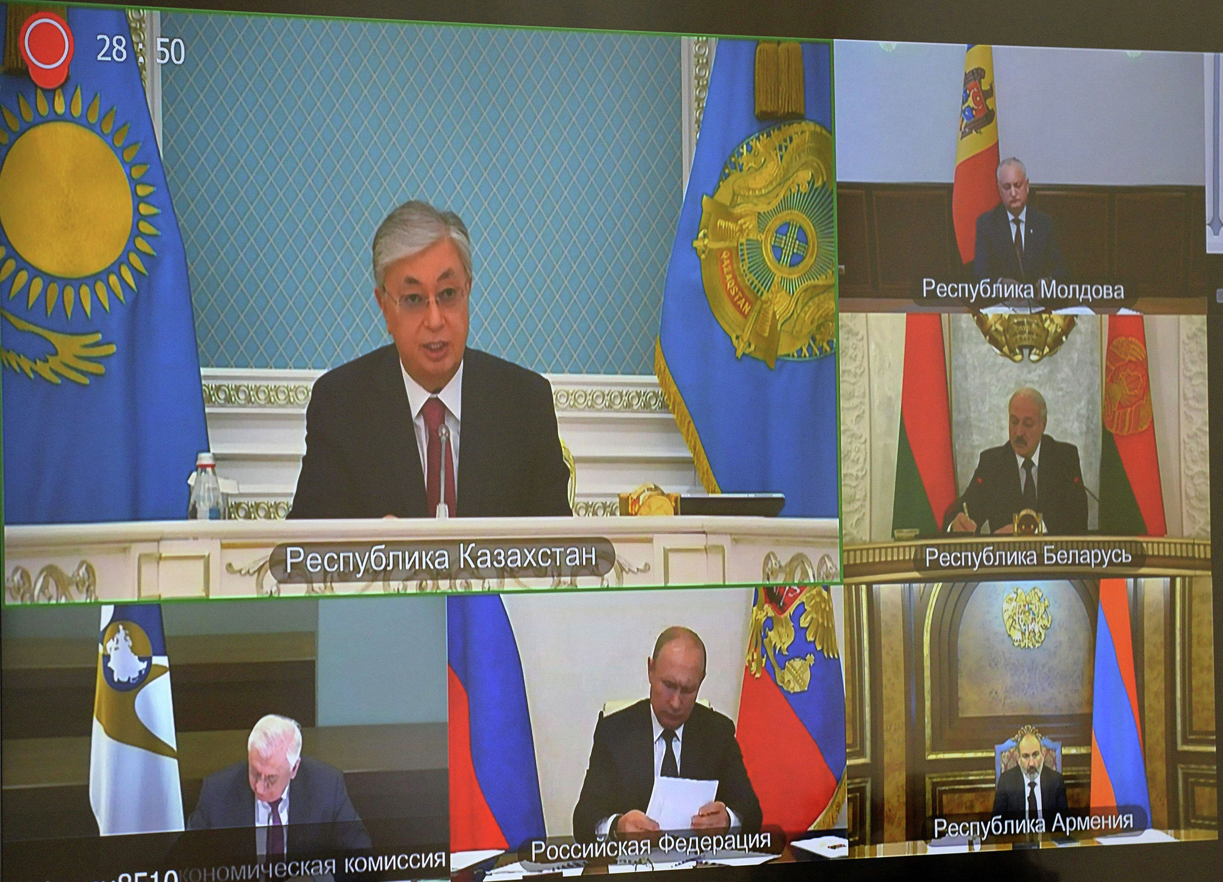 Заседание Высшего Евразийского экономического совета в формате видеоконференции