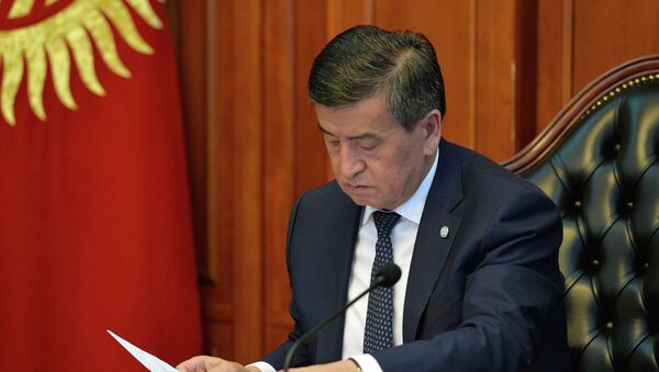 Кыргызстандын президенти Сооронбай Жээнбеков. Архив - Sputnik Кыргызстан