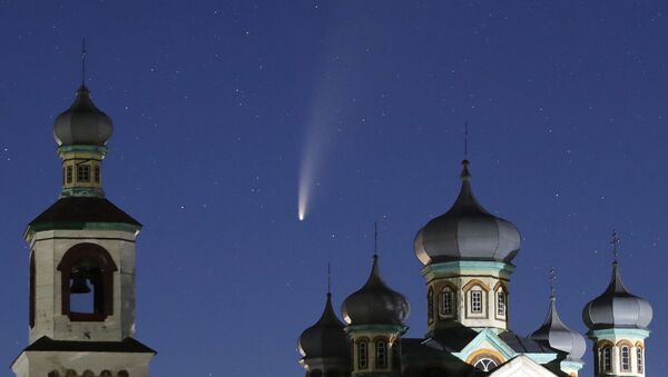 Вид из Беларуси. Фото сделано к западу от Минска  - Sputnik Кыргызстан