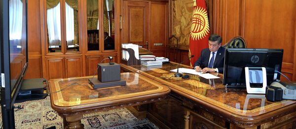 Президент Кыргызской Республики Сооронбай Жээнбеков  - Sputnik Кыргызстан