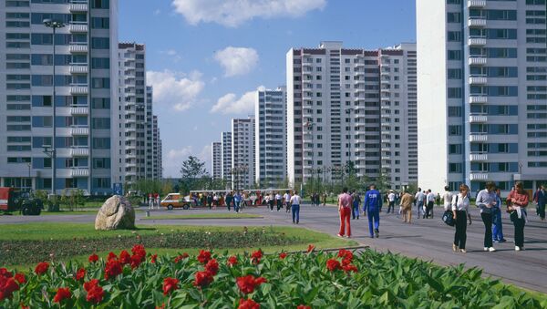 Олимпийская деревня во время XXII Летних Олимпийских игр. Архивное фото - Sputnik Кыргызстан