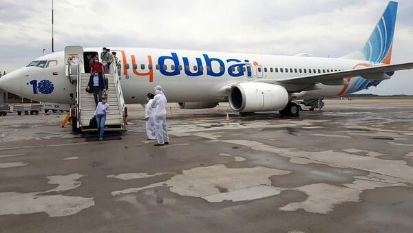 Вывозной рейс авиакомпании Fly Dubai по маршруту Дубай – Бишкек - Sputnik Кыргызстан