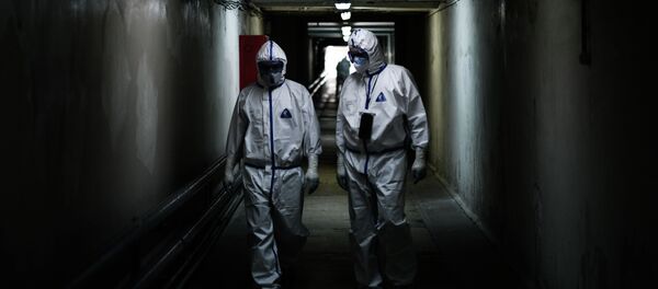 Медициналык кызматкерлер ооруканада. Архив - Sputnik Кыргызстан