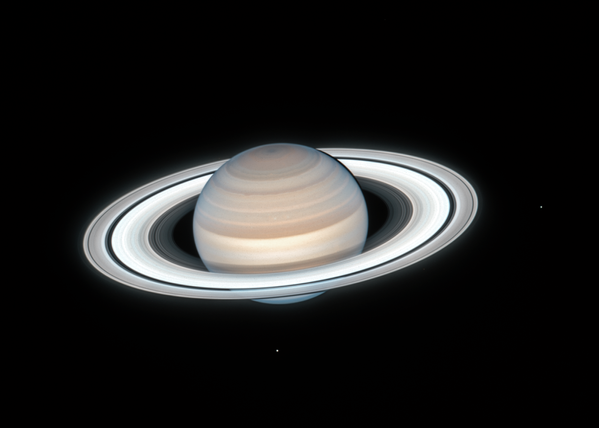Сатурн и две его луны - Мимас и Энцелад  - Sputnik Кыргызстан