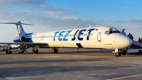 Самолет авиакомпании Tez Jet. Архивное фото - Sputnik Кыргызстан