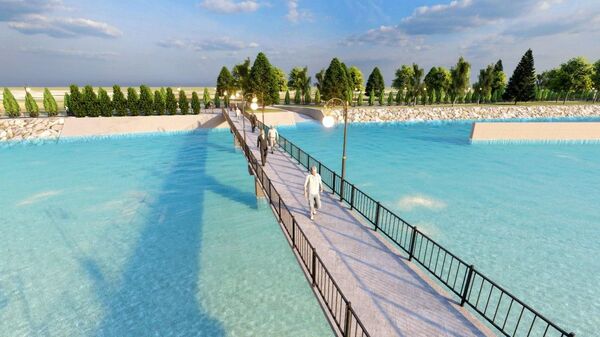 Большая зона отдыха появится у реки Ак-Бууры в Оше. Эскизы - Sputnik Кыргызстан