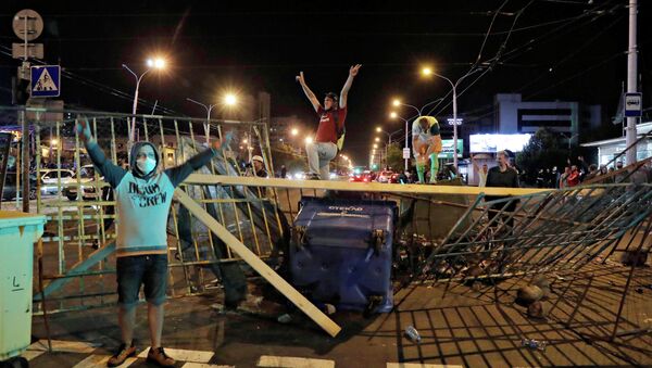 Акции протеста после президентских выборов в Беларуси - Sputnik Кыргызстан